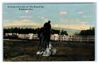Pendleton, Or ~ Cowboy On Horse At  Round-Up C1910s Bonneville County Postcard