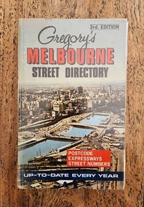 1968 Gregory's Melbourne Street Directory 3rd Edition, Vintage Hardcover, Good C - Picture 1 of 15
