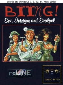 Biing!: Sex, Intrigue and Scalpels PC Mac Game 1995 Windows 10 11 - Picture 1 of 2
