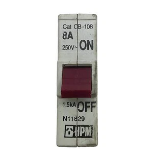 Disyuntor HPM monopolo 250V 8A CB-108 - Imagen 1 de 6
