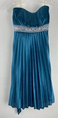 Speechless женщин бирюзовый синий без бретелек бисером выпускного вечера платье для официальных приемов размер средний - Изображение 1 из 4