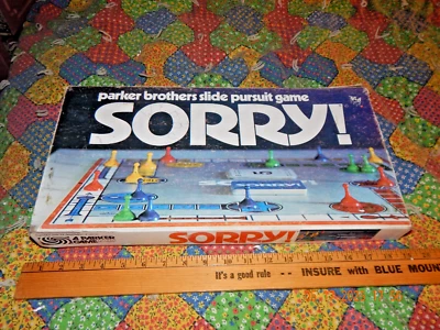 UsedParker Brothers 1972 Vintage Sorry! Board Game for 2-4 Players Complete Set - Image 1 of 3