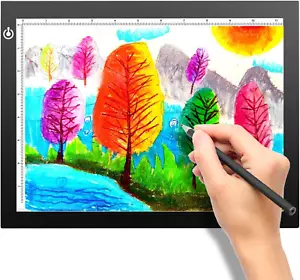 A4 Portable LED Light Box Trace, Light Pad USB Power LED Artcraft Tracing Light - Picture 1 of 6