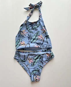 Decjuba Girls Sz 6 Bikini 2 Piece Bathers Paradise Floral Beach Swim Halter NEW - Picture 1 of 14