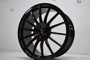 20" MASERATI GHIBLI QUATTROPORTE WHEELFACTORY OEM RIM REAR BLACK GTS 670025758 - Picture 1 of 2