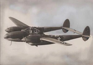 LOCKHEED P-38 LIGHTNING VINTAGE PHOTO 2 - Picture 1 of 2