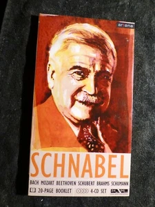 Artur Schnabel PIANO Bach Mozart Beethoven Schubert Brahms Schumann 4 CD BOX - Picture 1 of 3