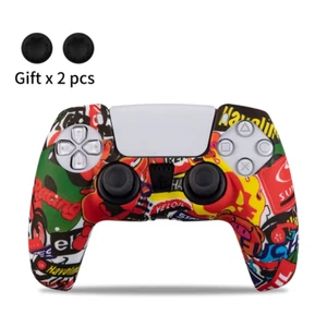 PS5 Controller Silicone Skin Case with Anti-Slip Grip and Thumb Accessories - Picture 1 of 15