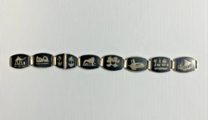 Niello Silver Bracelet - Picture 1 of 4