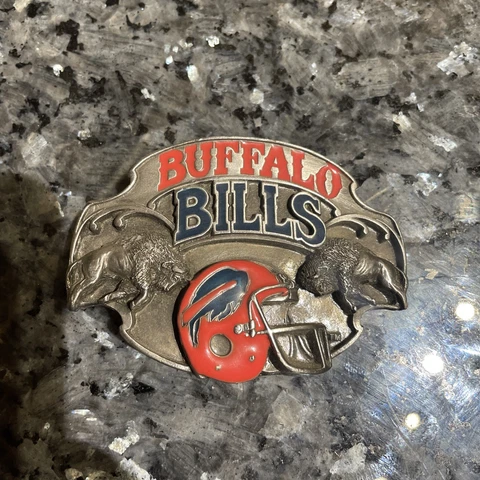 Vintage NFL Buffalo Bills Metal Belt Buckle Limited Release Collectors 1987 Cover
