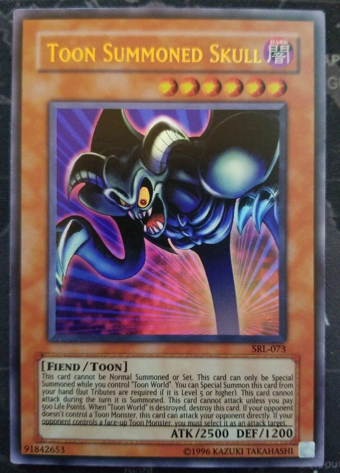 Toon Summoned Skull SRL-073 Ultra Rare Unlimited Edition NM Yugioh - Image 1 of 2