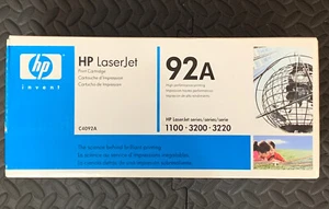 Genuine HP LaserJet Print Cartridge 92A 1100 - 3200 - 3220 Series - C4092A  NEW! - Imagen 1 de 4