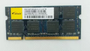 Elixir 1GB PC2-5300S DDR2 SO-DIMM M2N1G64TU8HA2B-3C 667Mhz LAPTOP MEMORY - Picture 1 of 1