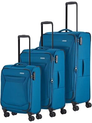 Travelite CHIOS 4w L/M/S Trolley Set Petrol 080040-22 - Bild 1 von 3