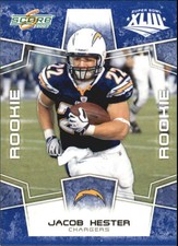 2008 Score Super Bowl XLIII Blue  Chargers Football Card #382 Jacob Hester