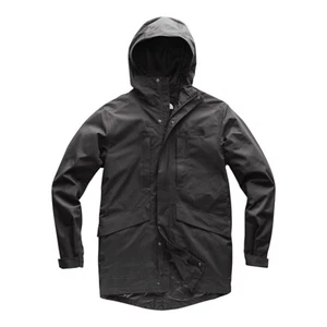 The North Face Men's Hooded Rain Jacket El Misti Trench II Black Size Medium - Picture 1 of 16