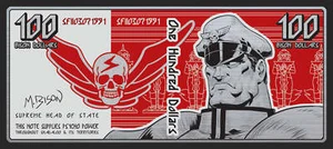 Street Fighter Bison Dollar Limited Edition Metal Card ***SOLD OUT*** - Picture 1 of 2