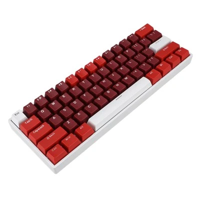 61 Key Mechanical Keyboard Red Switch 60% Layout USB C Wired RGB Backlit Erg RMM - Image 1 of 4