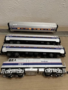 MTH Railking RTR Train Amtrak F40PH Diesel Passenger Set 3 Coach Cars 30-4204 - Picture 1 of 12