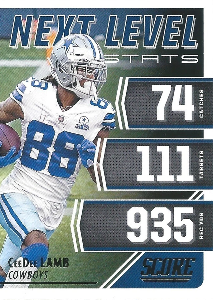 CeeDee LAMB 2021 SCORE NEXT LEVEL STATS #NL22 COWBOYS - Image 1 of 1