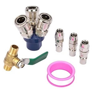 Industrials Strength Metal Round 3Way Connector C Type Triple Junctions Plugs - Picture 1 of 8