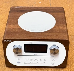 PURE EVOKE C-D4 STEREO PLAYER DAB+ RADIO & BLUETOOTH WALNUT -CD NOT WORKING - Picture 1 of 2