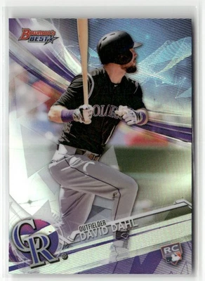 2017 BOWMAN'S BEST #11 DAVID DAHL REFRACTOR COLORADO ROCKIES - Image 1 of 2