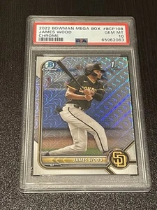 2022 James Wood 1st Bowman Chrome Mega Box PSA 10 Rookie RC GEM MINT ๐๐ฅ - Picture 1 of 2