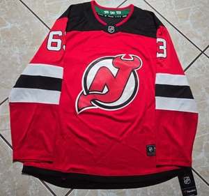 NWT Fanatics Jesper Bratt #63 New Jersey Devils Red Hockey Jersey Mens XL - Picture 1 of 12