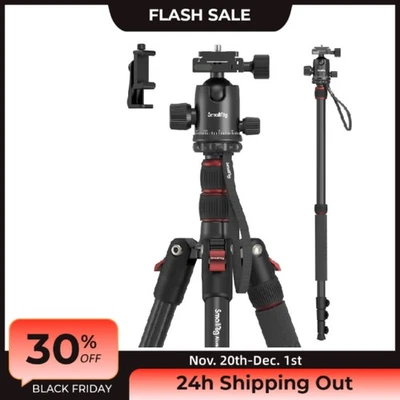 SmallRig 72" Aluminum 2-in-1 Camera Tripod Monopod Mode, 15kg max load 3935 - Image 1 of 4