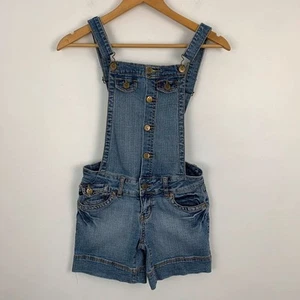 Vintage Y2K Denim Dungarees Womens 27 Dungaree Shorts Bibs Retro 00s - Picture 1 of 13
