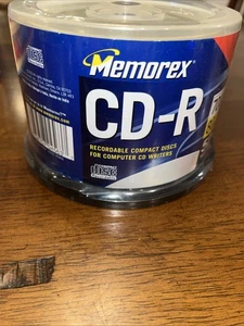 Memorex Cool Colors CD-R 50pk 52X 700MB 80min SEALED Recordable Music Audio - Picture 1 of 3