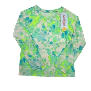 Cat & Jack Girls Swimsuit Long Sleeve Top Only with UPF250 Size 5T - Picture 1 of 6