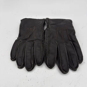 Braune Lederhandschuhe Herren S/M Ben Sherman mit Woll- und Kaschmirfutter C44 - Bild 1 von 4