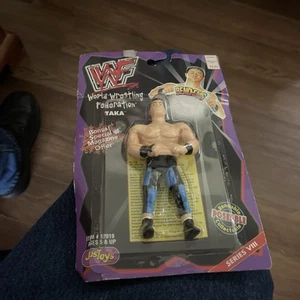 Figura de acción de lucha libre WWF Bend-Ems TAKA JusToys Serie VIII SELLADA - Imagen 1 de 4