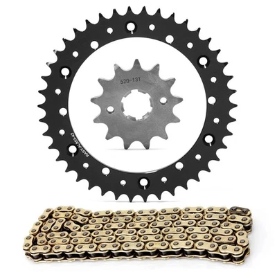 520 Pitch 13 Tooth 42T Sprocket and Chain Kit for Yamaha YZ400 YZ490 YZ465 Black - Изображение 1 из 4
