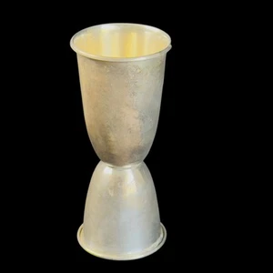 Vintage Sterling Silver Double Jigger Shot Glass Barware 3 3/4” Tall Alvin 5248 - Picture 1 of 4