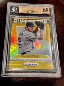 2013 Panini Prizm Superstar Spotlight Prizms ORO Clayton Kershaw 09/10 - Foto 1 di 4
