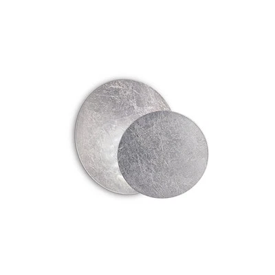 Applique Contemporanea Tick Metallo Argento 1 Luce 7,5W 3000K Luce Calda - Immagine 1 di 2