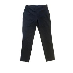 Damen 8 Theory High Waist NW Edition gerades Bein schwarz Wolle elegante Knöchelhose - Bild 1 von 7