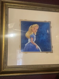 Disney Parks Gerahmte Kunst Alice im Wunderland Disneyland Muster Rahmen - Bild 1 von 6