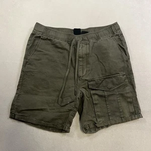 Armani Exchange Linen Blend Cargo Pocket Shorts Men’s 30 Green Utility Outdoor - Picture 1 of 10