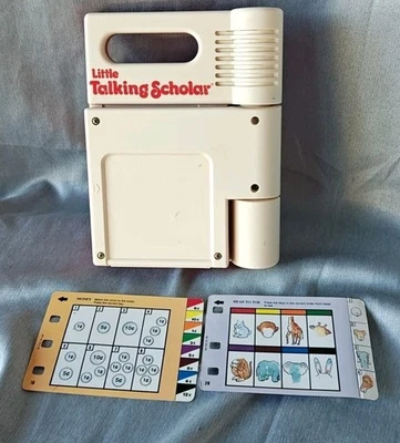 Vintage 1989 Vtech Little Talking Scholar Interactive TESTED WORKING - 2 Cards - Image 1 of 4