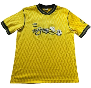 Camiseta de fútbol Umbro años 90 de colección L amarilla St Paul Sting hecha en EE. UU. fútbol para adultos - Imagen 1 de 10