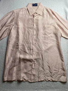 Vintage Givenchy for Chesa Seidenhemd Herren M Rosa 100% Seide Hong Kong - Bild 1 von 12
