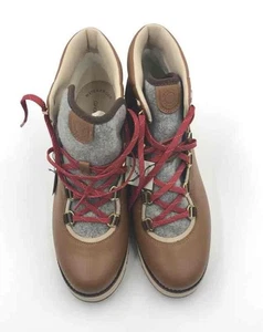 Cole Haan Womens Brown Waterproof City Lace Up Wedge Heel Ankle Bootie Size 8B - Picture 1 of 10
