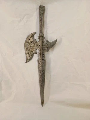 Espada colgante de pared de aluminio fundido de 27 pulgadas vintage hacha de batalla decoración de pared Foto 1 de 4