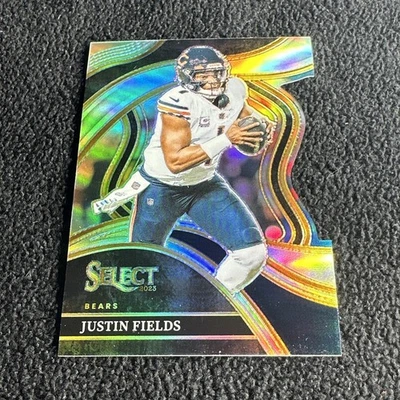 2023 Panini Select Silver Prizm Die-Cut #249 Justin Fields Chicago Bears - Image 1 of 2