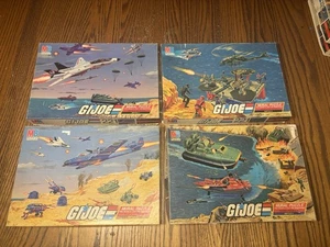 1984 Gi Joe Mural Puzzles Complete Set Of 4 Complete - Picture 1 of 8