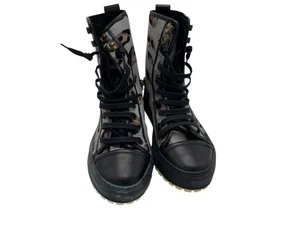 John Galliano Leopard High Top Sneakers 25cm - Foto 1 di 12